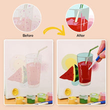 Load image into Gallery viewer, Mini Paint by numbers 15x15cm (6 pieces) - Healthy Juices