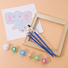 Load image into Gallery viewer, Mini Paint by numbers 15x15cm (6 pieces) - Cute Animals