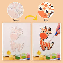 Load image into Gallery viewer, Mini Paint by numbers 15x15cm (6 pieces) - Cute Animals