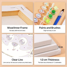 Load image into Gallery viewer, Mini Paint by numbers 15x15cm (6 pieces) - Cute Animals