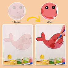 Load image into Gallery viewer, Mini Paint by numbers 15x15cm (6 pieces) - Cute Animal Faces