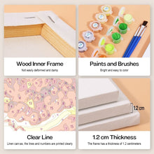 Load image into Gallery viewer, Mini Paint by numbers 15x15cm (6 pieces) - Fruits and Veggies