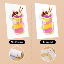 Load image into Gallery viewer, Mini Paint by numbers 15x20cm (6 pieces) - Milkshakes