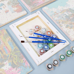 Paint by Numbers – 6 Canvas Set | Mediterranean Scenes