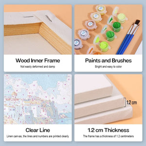 Paint by Numbers – 6 Canvas Set | Mediterranean Scenes