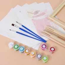 Load image into Gallery viewer, Mini Paint by numbers 15x20cm (6 pieces) - Colorful Milkshakes