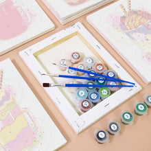 Load image into Gallery viewer, Mini Paint by numbers 15x20cm (6 pieces) - Colorful Milkshakes