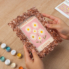 Load image into Gallery viewer, Mini Paint by number with frame - Flower market - London