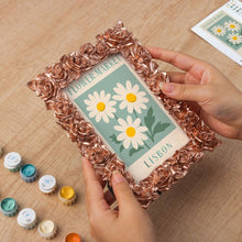 Load image into Gallery viewer, Mini Paint by number with frame - Flower market - Lisbon