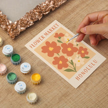 Load image into Gallery viewer, Mini Paint by number with frame - Flower market - Honolulu