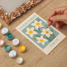Load image into Gallery viewer, Mini Paint by number with frame - Flower market - Tokyo