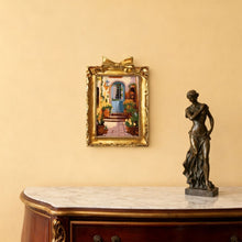 Load image into Gallery viewer, Mini Paint by number with frame - Mediterranean Courtyard