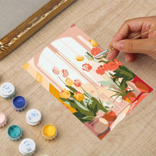Load image into Gallery viewer, Mini Paint by number with frame - Spring Window
