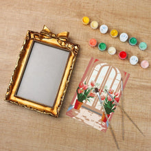 Load image into Gallery viewer, Mini Paint by number with frame - Blooming Window