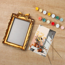Load image into Gallery viewer, Mini Paint by number with frame - Courtyard in Bloom