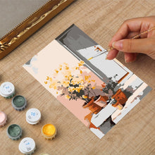 Load image into Gallery viewer, Mini Paint by number with frame - Courtyard in Bloom