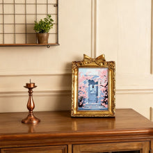 Load image into Gallery viewer, Mini Paint by number with frame - Blossoms by the Blue Door