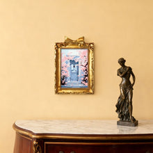 Load image into Gallery viewer, Mini Paint by number with frame - Blossoms by the Blue Door
