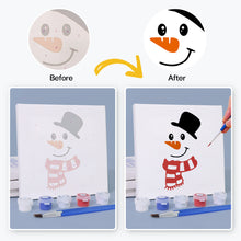 Load image into Gallery viewer, Mini Paint by numbers 15x15cm (4 pieces) - Classic Christmas Icons 1