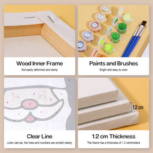Load image into Gallery viewer, Mini Paint by numbers 15x15cm (4 pieces) - Classic Christmas Icons 1