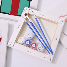 Load image into Gallery viewer, Mini Paint by numbers 15x15cm (4 pieces) - Classic Christmas Icons 2