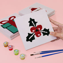 Load image into Gallery viewer, Mini Paint by numbers 15x15cm (4 pieces) - Classic Christmas Icons 2