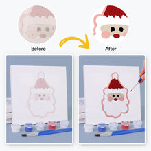 Load image into Gallery viewer, Mini Paint by numbers 15x15cm (4 pieces) - Classic Christmas Icons 2