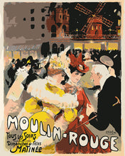Load image into Gallery viewer, Paint by numbers kit for adults Poster Moulin Rouge - The Yellow Lady Figured'Art UK
