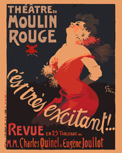 Load image into Gallery viewer, Paint by numbers kit for adults Poster Moulin Rouge - It’s Very Exciting Figured'Art UK
