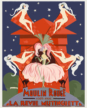 Load image into Gallery viewer, Paint by numbers kit for adults Poster Moulin Rouge - The Mistinguett Revue Figured'Art UK