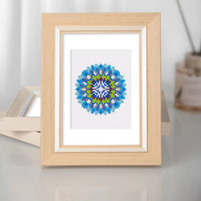 Load image into Gallery viewer, Mini Diamond Painting 15x20cm (4 pieces) - Crystal Mandalas in Blue