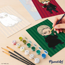 Load image into Gallery viewer, Mini Paint by numbers 15x20cm (6 pieces) - Harry Potter Cute Look