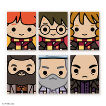 Load image into Gallery viewer, Mini Paint by numbers 15x20cm (6 pieces) - Harry Potter Chibi Faces Figured'Art