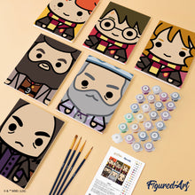 Load image into Gallery viewer, Mini Paint by numbers 15x20cm (6 pieces) - Harry Potter Chibi Faces