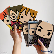 Load image into Gallery viewer, Mini Paint by numbers 15x20cm (6 pieces) - Harry Potter Chibi Faces