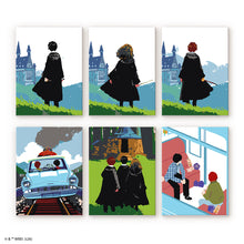 Load image into Gallery viewer, Mini Paint by numbers 15x20cm (6 pieces) - Harry Potter Journey to Hogwarts Figured'Art