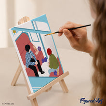 Load image into Gallery viewer, Mini Paint by numbers 15x20cm (6 pieces) - Harry Potter Journey to Hogwarts