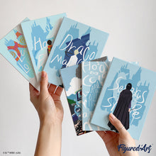 Load image into Gallery viewer, Mini Paint by numbers 15x20cm (6 pieces) - Harry Potter Looking Forward