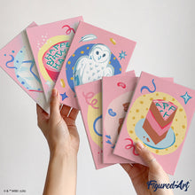 Load image into Gallery viewer, Mini Paint by numbers 15x20cm (6 pieces) - Happee Birthdae Harry Potter