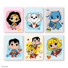 Load image into Gallery viewer, Mini Paint by Numbers Set 15x20cm (6 pieces) - DC Cuter Than Cute Figured'Art