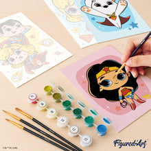 Load image into Gallery viewer, Mini Paint by Numbers Set 15x20cm (6 pieces) - DC Cuter Than Cute