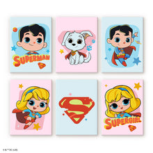 Load image into Gallery viewer, Mini Paint by Numbers Set 15x20cm (6 pieces) - Superman and Supergirl Figured'Art