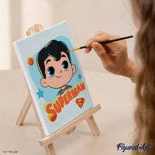 Load image into Gallery viewer, Mini Paint by Numbers Set 15x20cm (6 pieces) - Superman and Supergirl