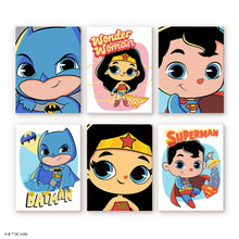 Load image into Gallery viewer, Mini Paint by Numbers Set 15x20cm (6 pieces) - Justice League Cuter Than Cute Figured'Art