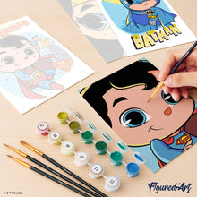 Load image into Gallery viewer, Mini Paint by Numbers Set 15x20cm (6 pieces) - Justice League Cuter Than Cute