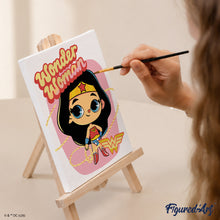 Load image into Gallery viewer, Mini Paint by Numbers Set 15x20cm (6 pieces) - Justice League Cuter Than Cute
