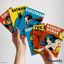 Load image into Gallery viewer, Mini Paint by Numbers Set 15x20cm (6 pieces) - Heroes of the DC Universe