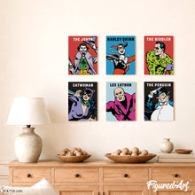 Load image into Gallery viewer, Mini Paint by Numbers Set 15x20cm (6 pieces) - Villains of the DC Universe