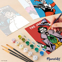 Load image into Gallery viewer, Mini Paint by Numbers Set 15x20cm (6 pieces) - Villains of the DC Universe