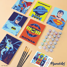 Load image into Gallery viewer, Mini Paint by Numbers Set 15x20cm (6 pieces) - DC Legends Forever